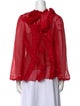 Jason Wu Collection Silk Lace Pattern Blouse