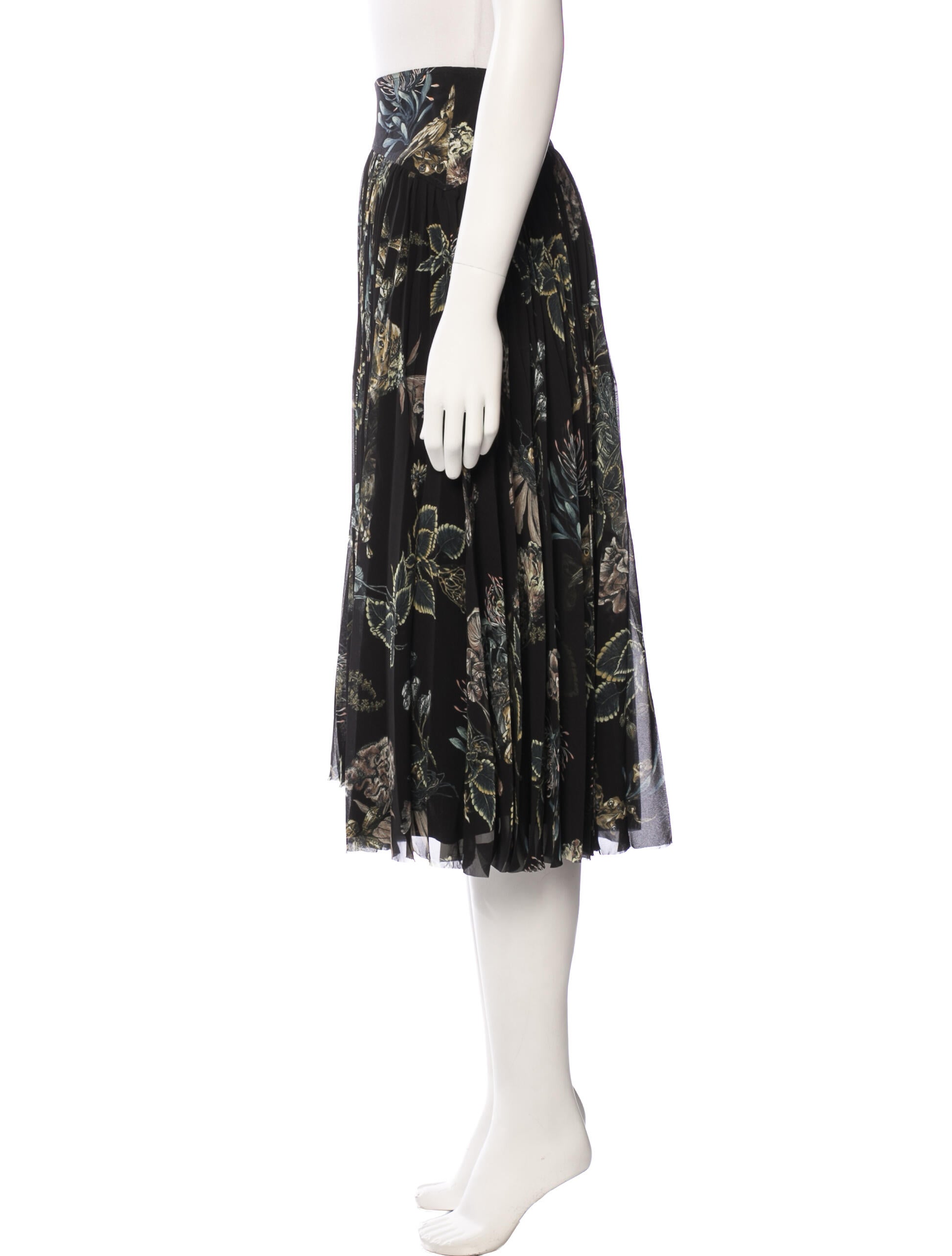 Jason Wu Collection Floral Print Knee-Length Skirt