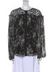 Jason Wu Collection Silk Floral Print Blouse