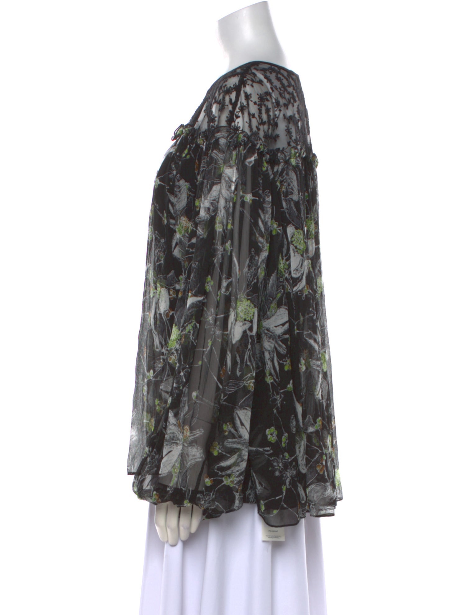 Jason Wu Collection Silk Floral Print Blouse