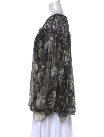 Jason Wu Collection Silk Floral Print Blouse