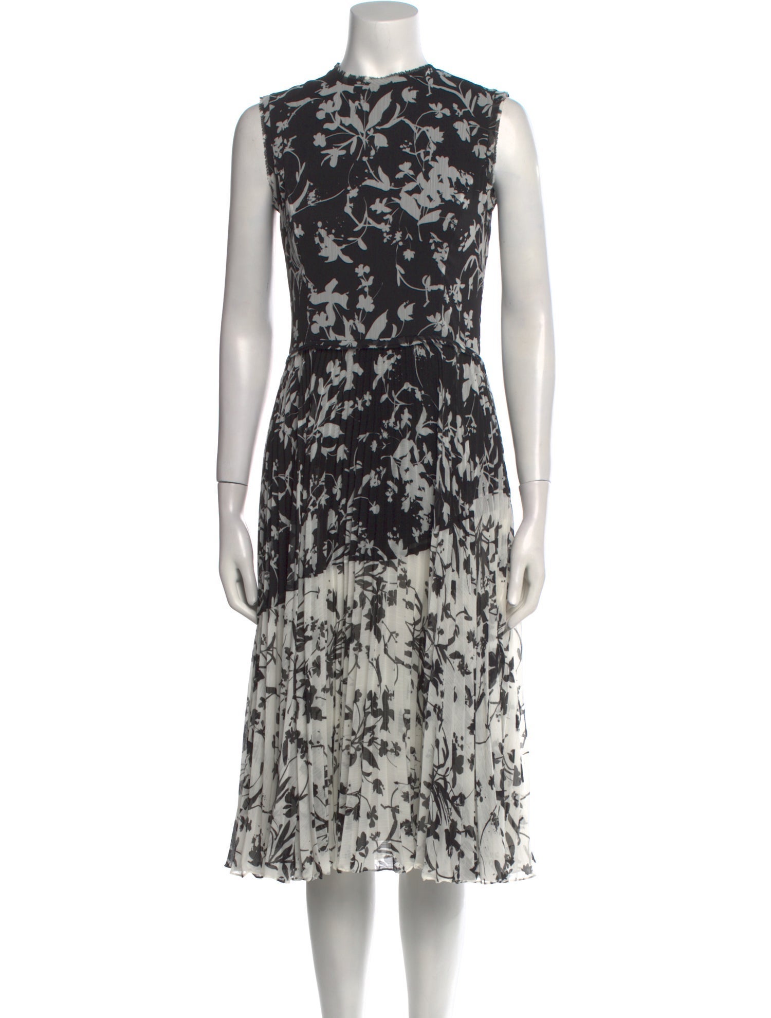 Jason Wu Collection Printed Midi Length Dress