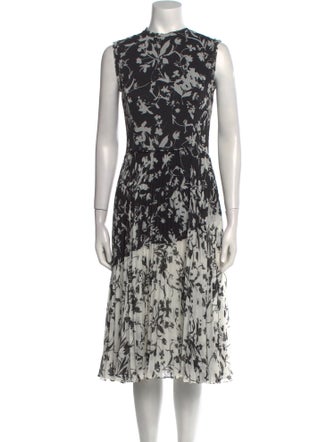 Jason Wu Collection Printed Midi Length Dress