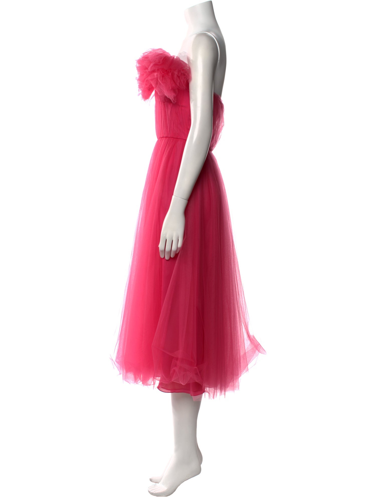 Jason Wu Collection Off-The-Shoulder Midi Length Dress