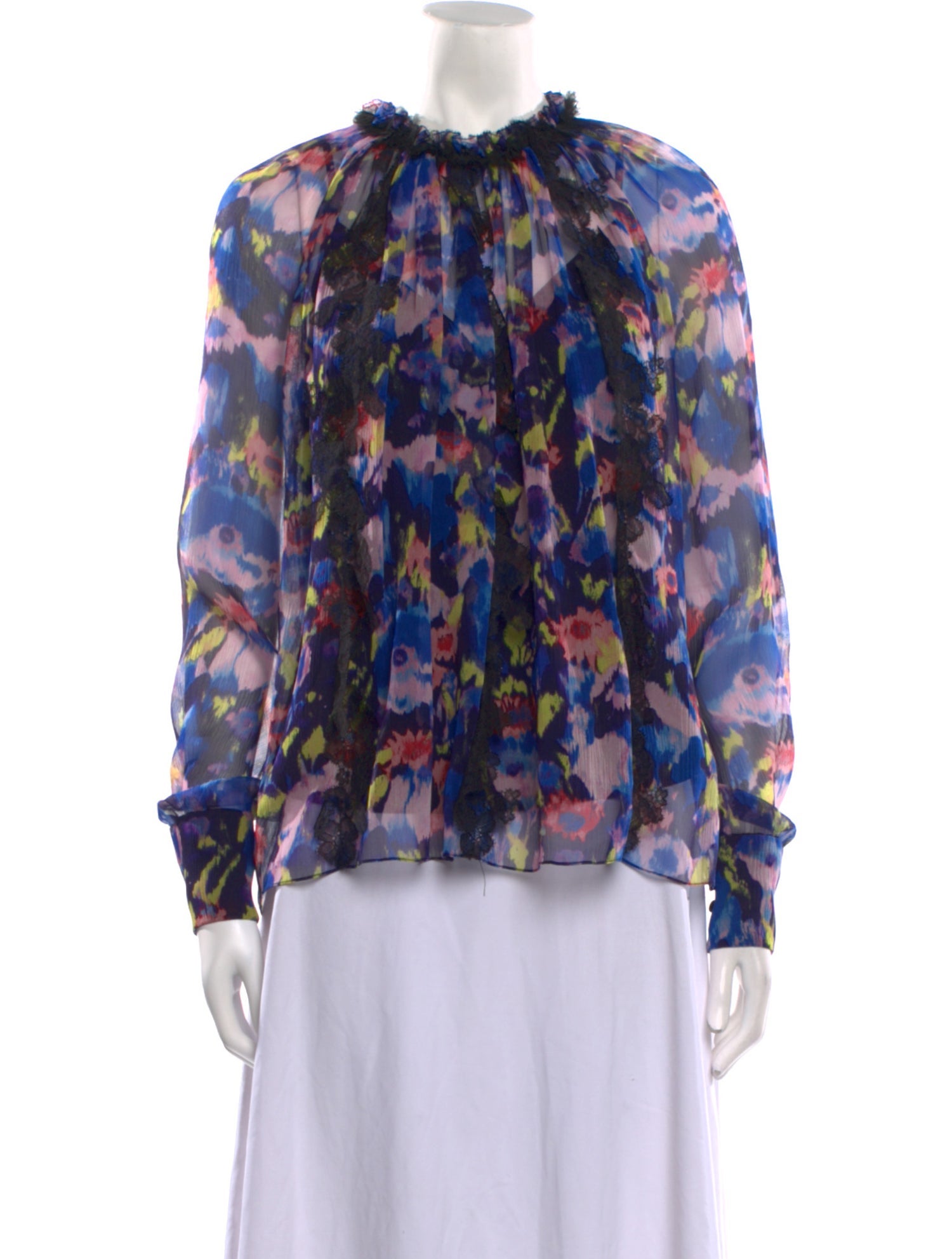 Jason Wu Collection Silk Printed Blouse