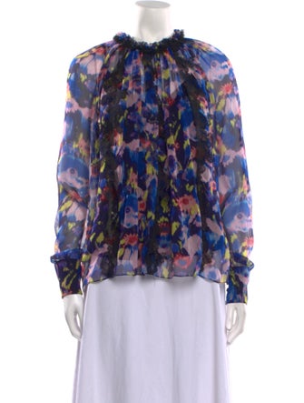 Jason Wu Collection Silk Printed Blouse