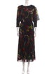 Jason Wu Collection Printed Midi Length Dress