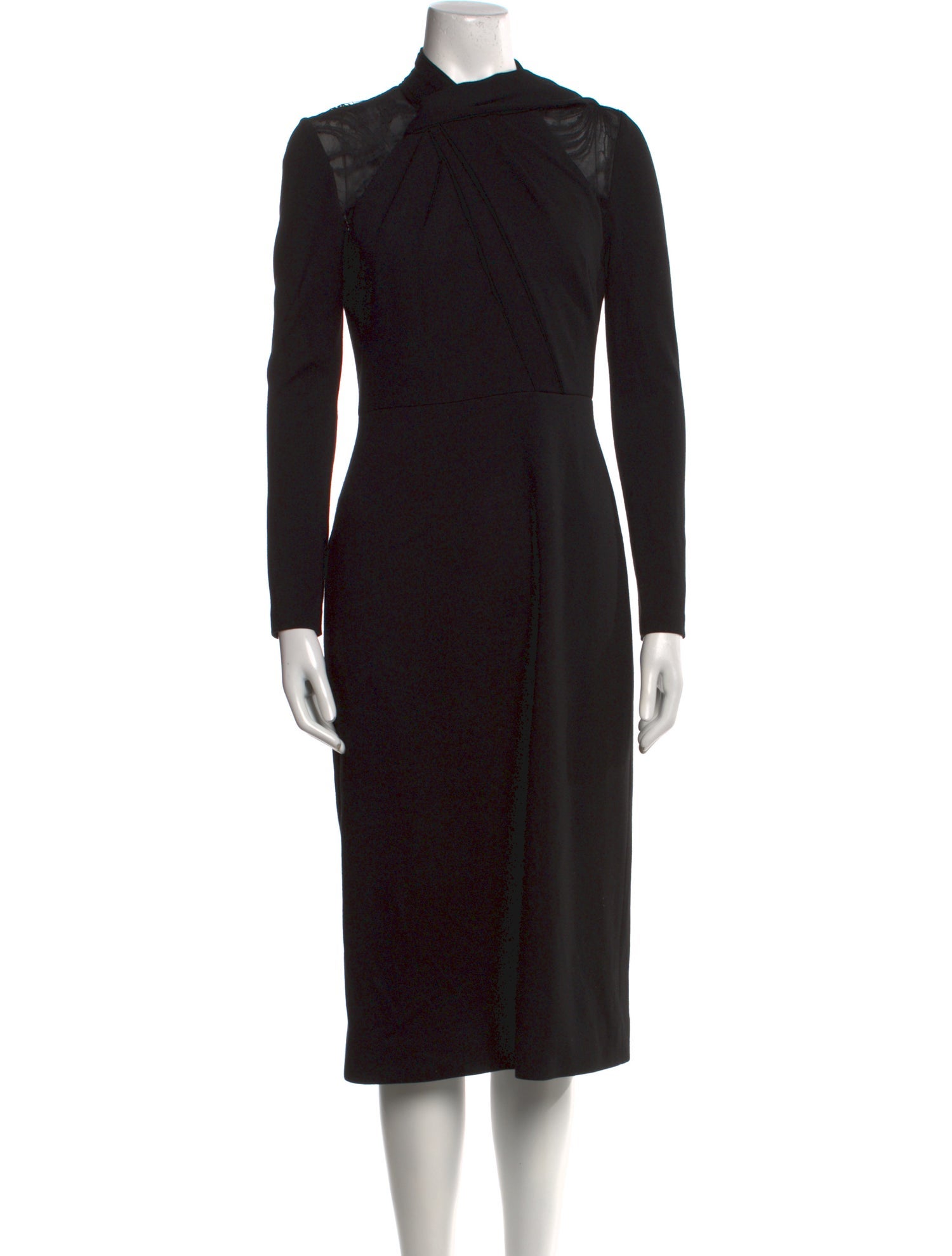 Jason Wu Collection Mock Neck Knee-Length Dress