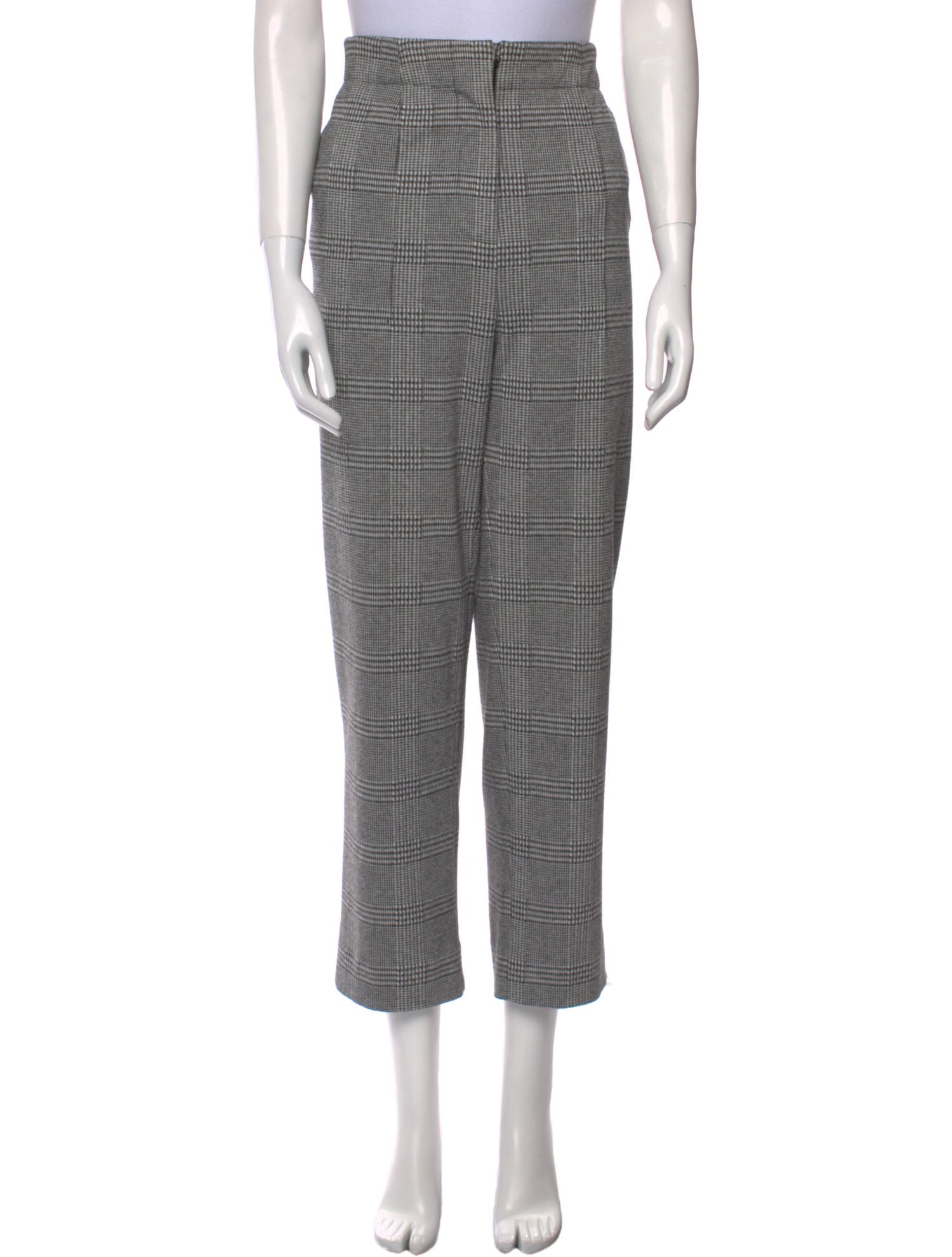 Jason Wu Collection Plaid Print Straight Leg Pants
