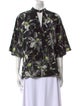 Jason Wu Collection Silk Floral Print Blouse