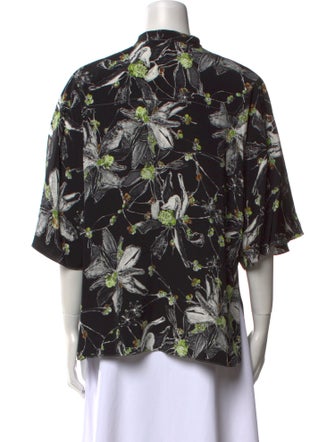 Jason Wu Collection Silk Floral Print Blouse