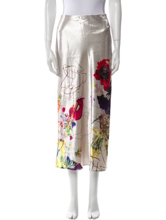 Jason Wu Collection Printed Midi Length Skirt