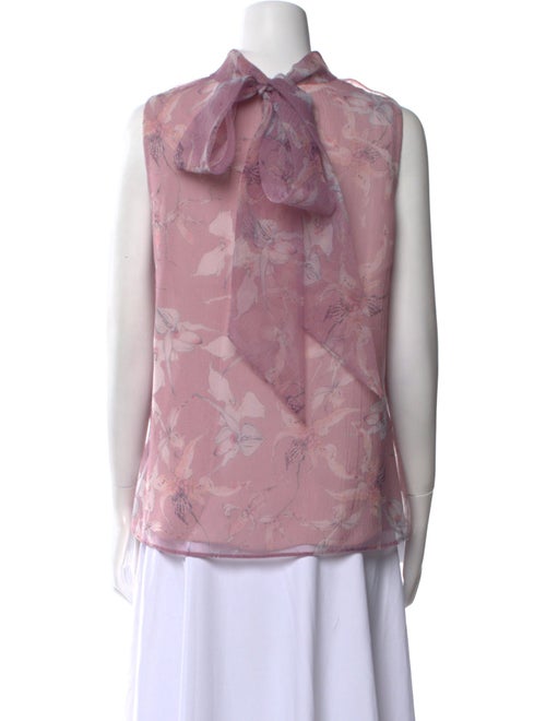 Jason Wu Collection Floral Print Mock Neck Blouse