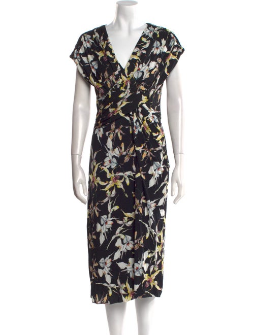 Jason Wu Collection Floral Print Midi Length Dress
