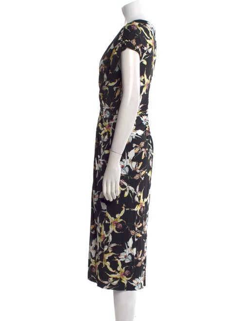 Jason Wu Collection Floral Print Midi Length Dress
