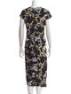 Jason Wu Collection Floral Print Midi Length Dress