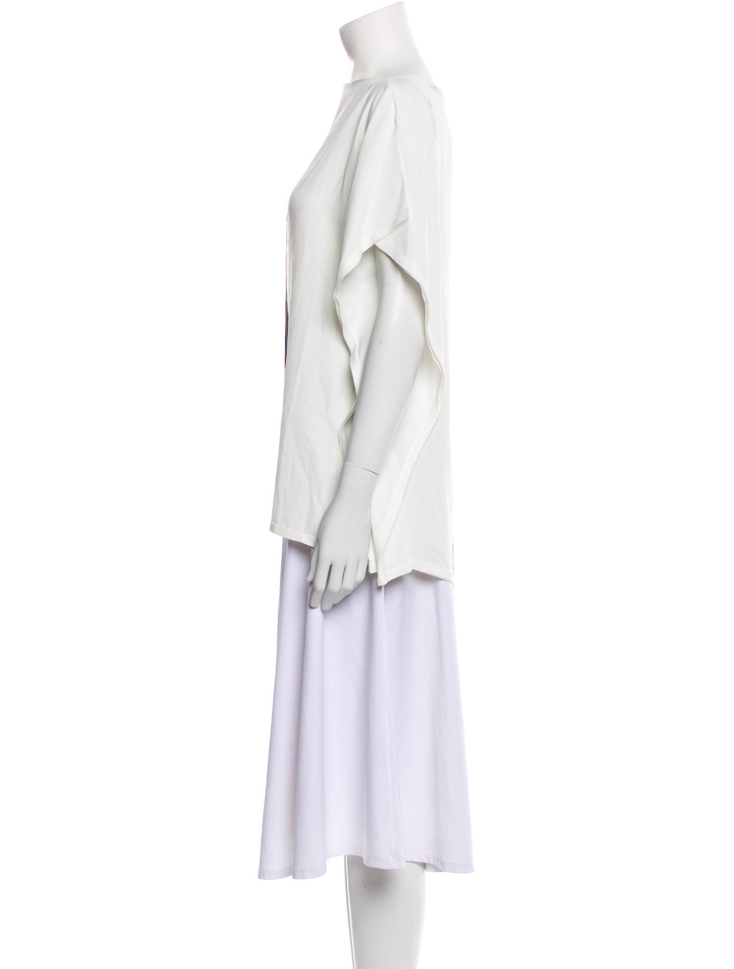 Jason Wu Collection Printed Bateau Neckline T-Shirt w/ Tags