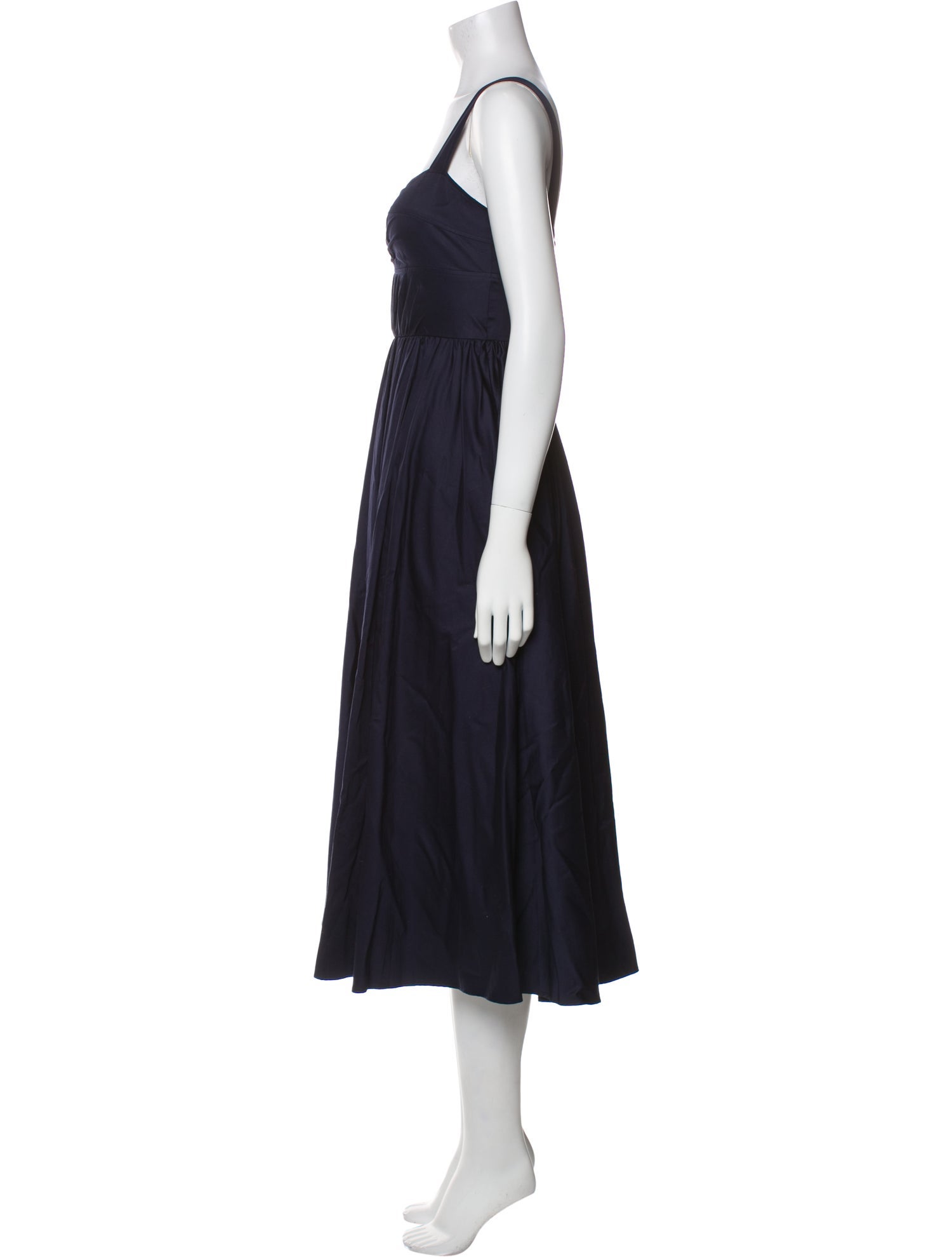 Jason Wu Collection Square Neckline Midi Length Dress
