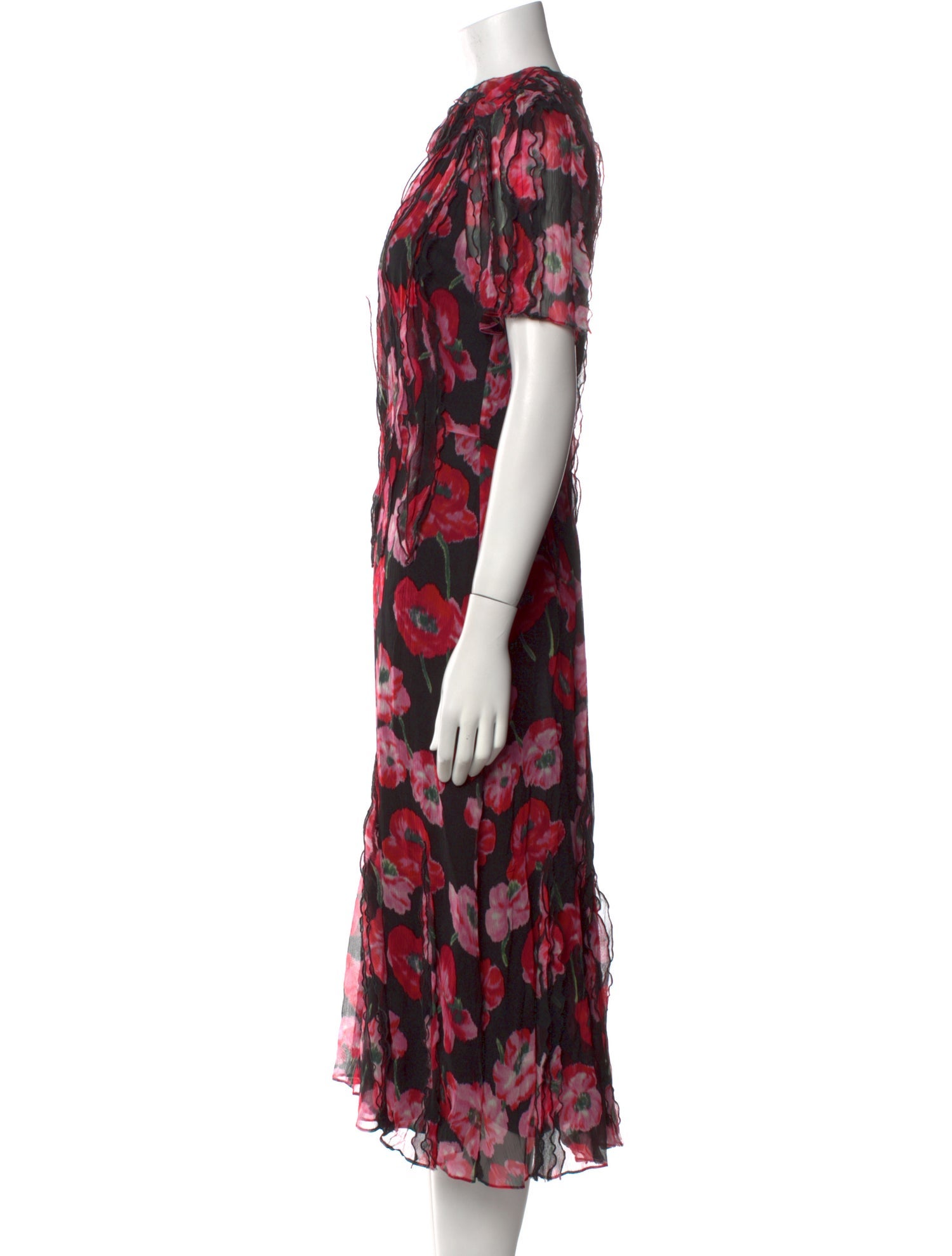 Jason Wu Collection Silk Midi Length Dress