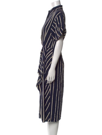 Jason Wu Collection Striped Midi Length Dress