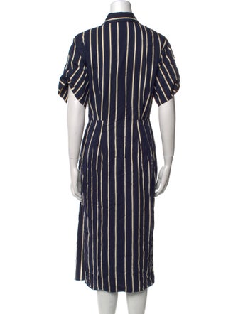 Jason Wu Collection Striped Midi Length Dress
