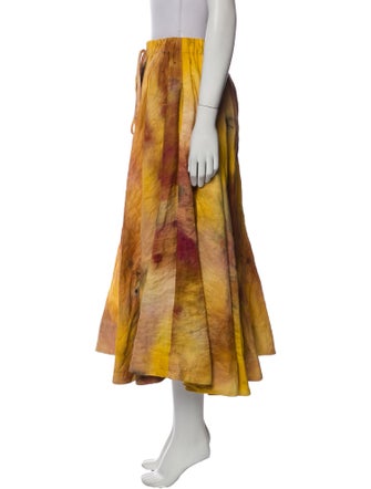 Jason Wu Collection Tie-Dye Print Midi Length Skirt