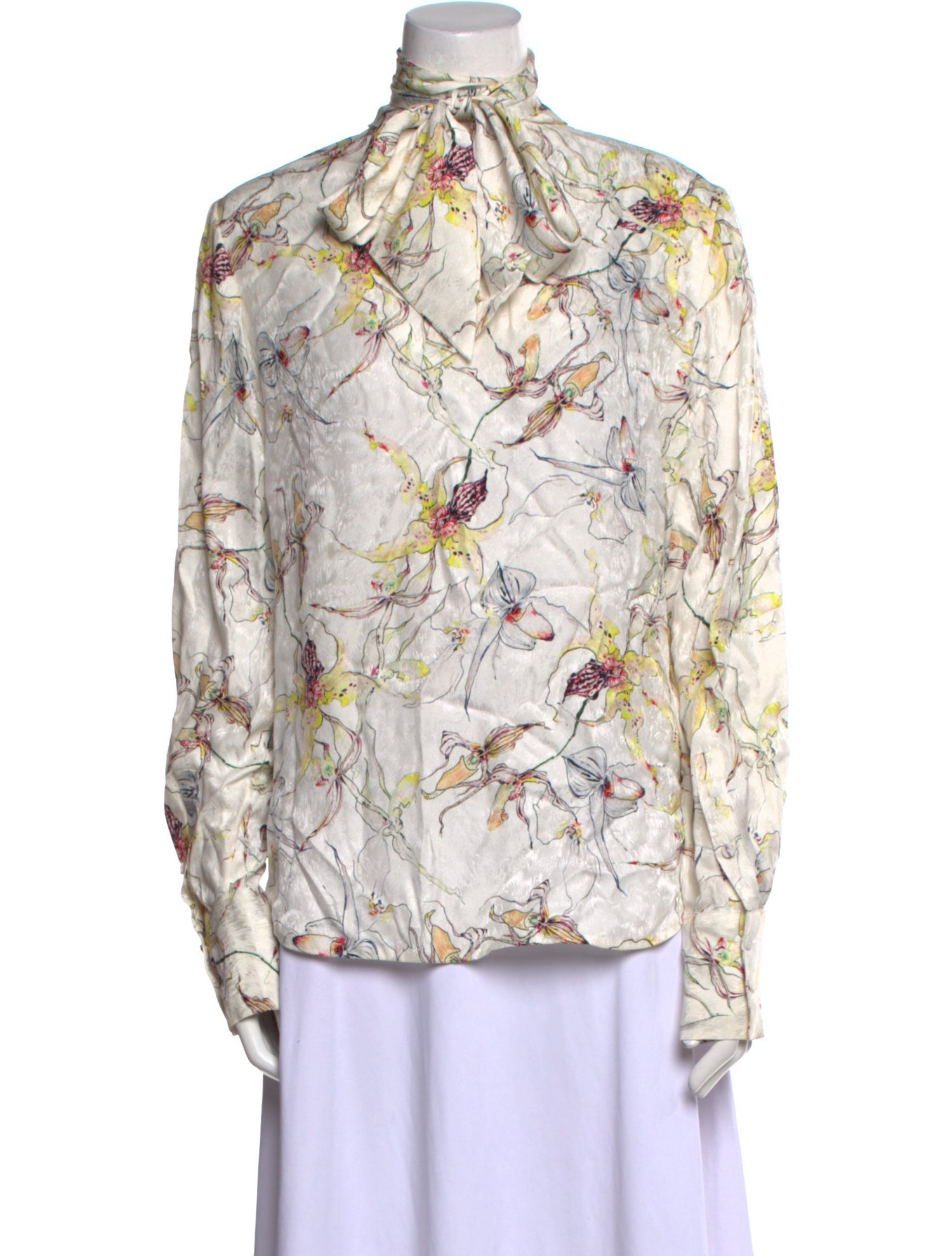 Jason Wu Collection Silk Floral Print Blouse