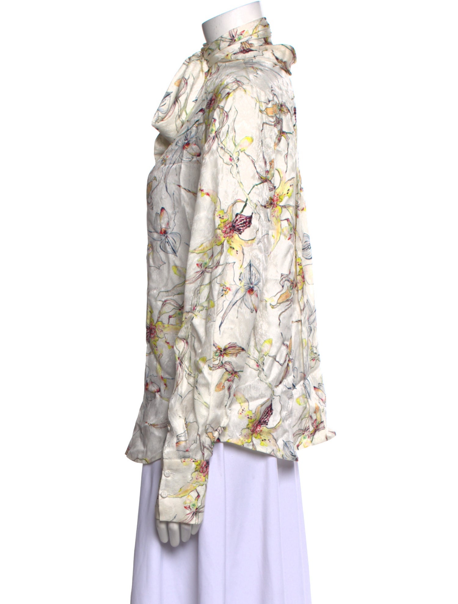 Jason Wu Collection Silk Floral Print Blouse