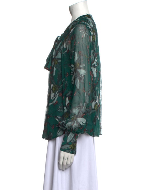 Jason Wu Collection Silk Floral Print Blouse