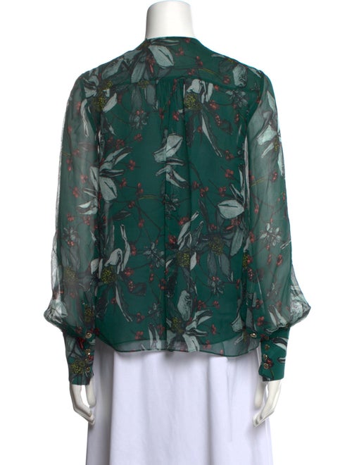 Jason Wu Collection Silk Floral Print Blouse