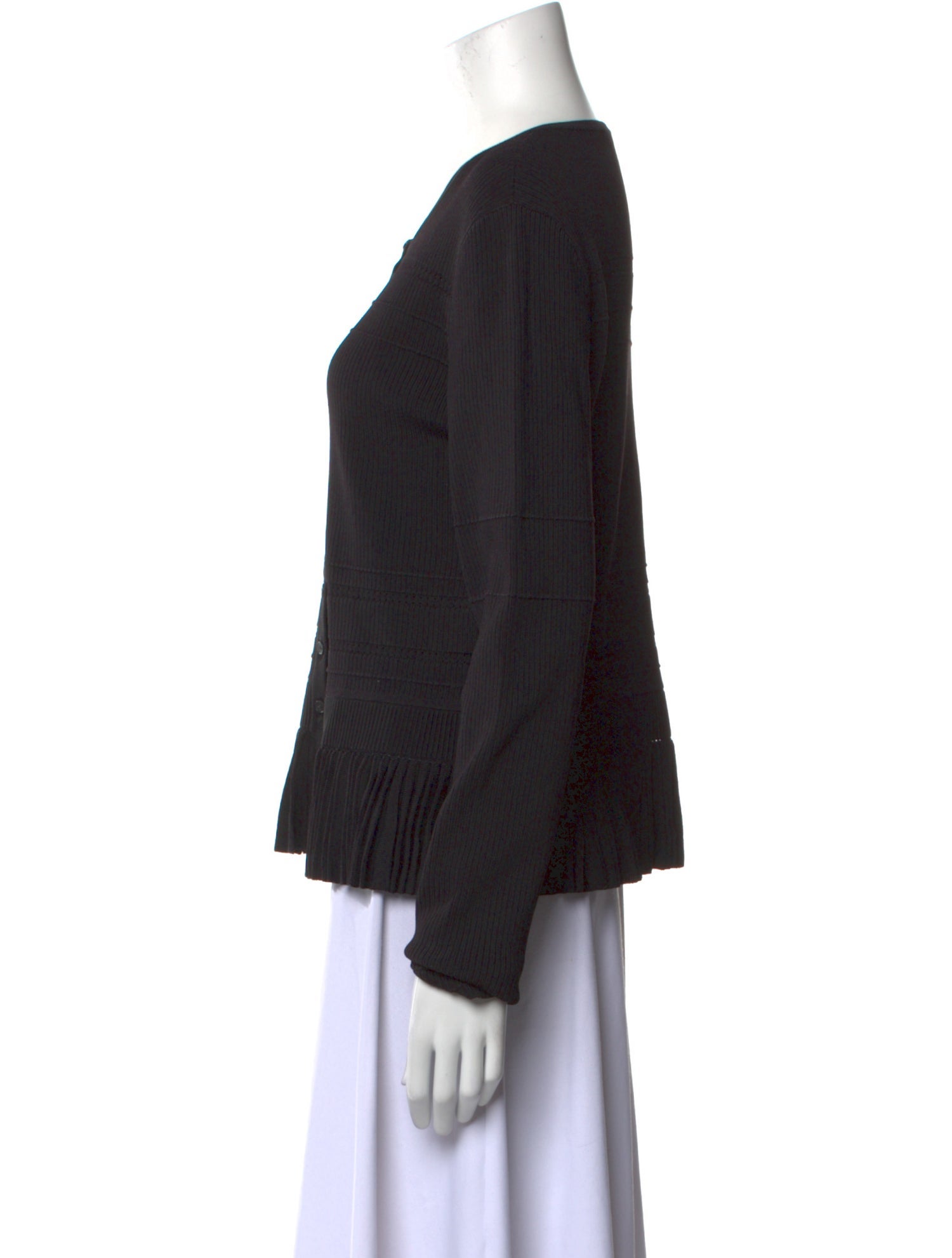 Jason Wu Collection Scoop Neck Long Sleeve Top