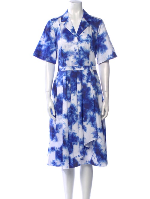 Jason Wu Collection Tie-Dye Print Midi Length Dress