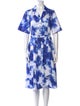 Jason Wu Collection Tie-Dye Print Midi Length Dress
