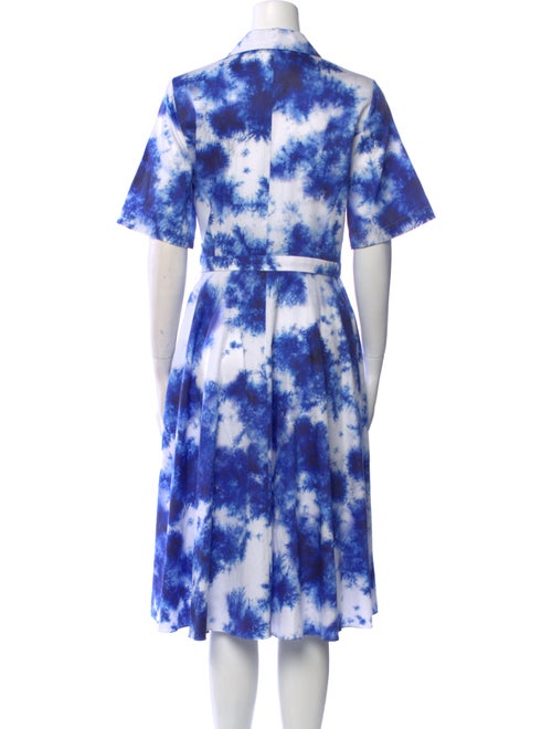 Jason Wu Collection Tie-Dye Print Midi Length Dress