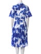 Jason Wu Collection Tie-Dye Print Midi Length Dress