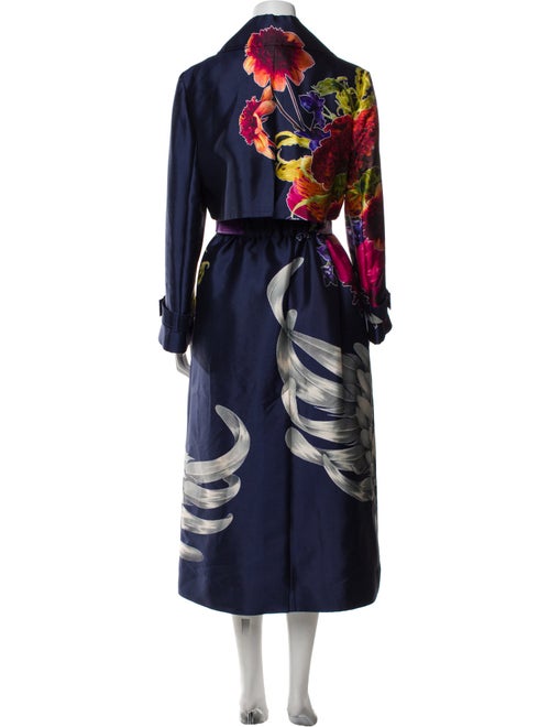Jason Wu Collection Wool Printed Trench Coat