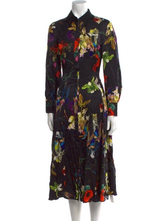 Jason Wu Collection Floral Print Midi Length Dress