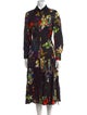 Jason Wu Collection Floral Print Midi Length Dress