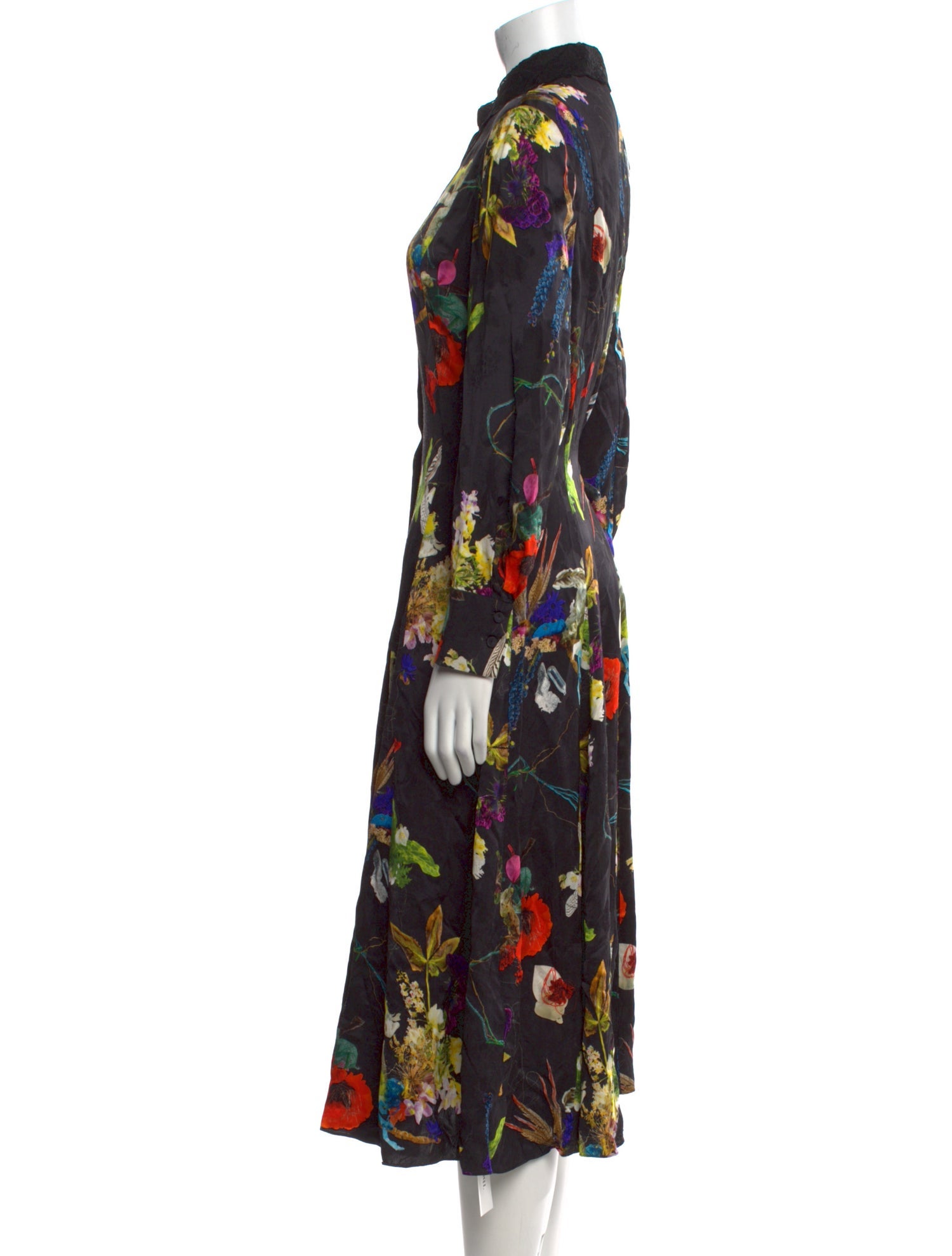 Jason Wu Collection Floral Print Midi Length Dress