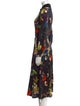 Jason Wu Collection Floral Print Midi Length Dress
