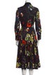 Jason Wu Collection Floral Print Midi Length Dress