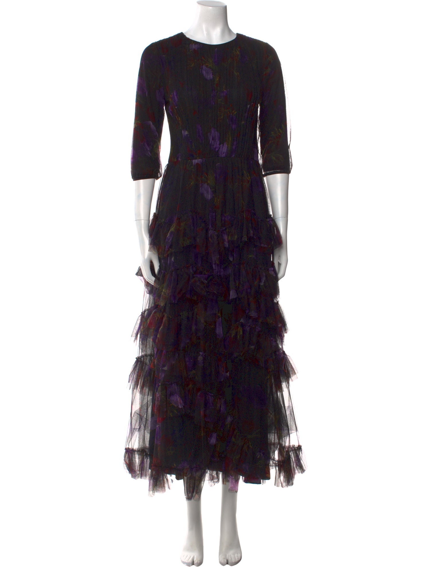 Jason Wu Collection Floral Print Long Dress