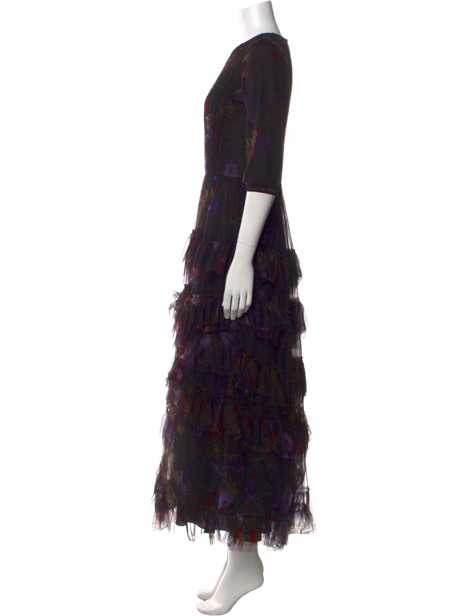 Jason Wu Collection Floral Print Long Dress