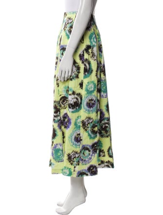 Jason Wu Collection Floral Print Midi Length Skirt