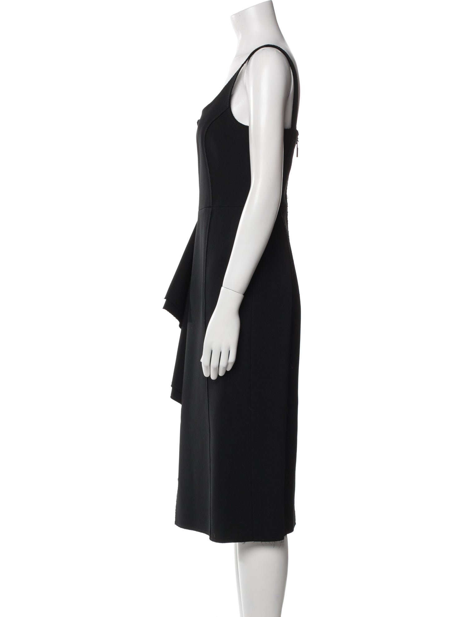 Jason Wu Collection Square Neckline Midi Length Dress