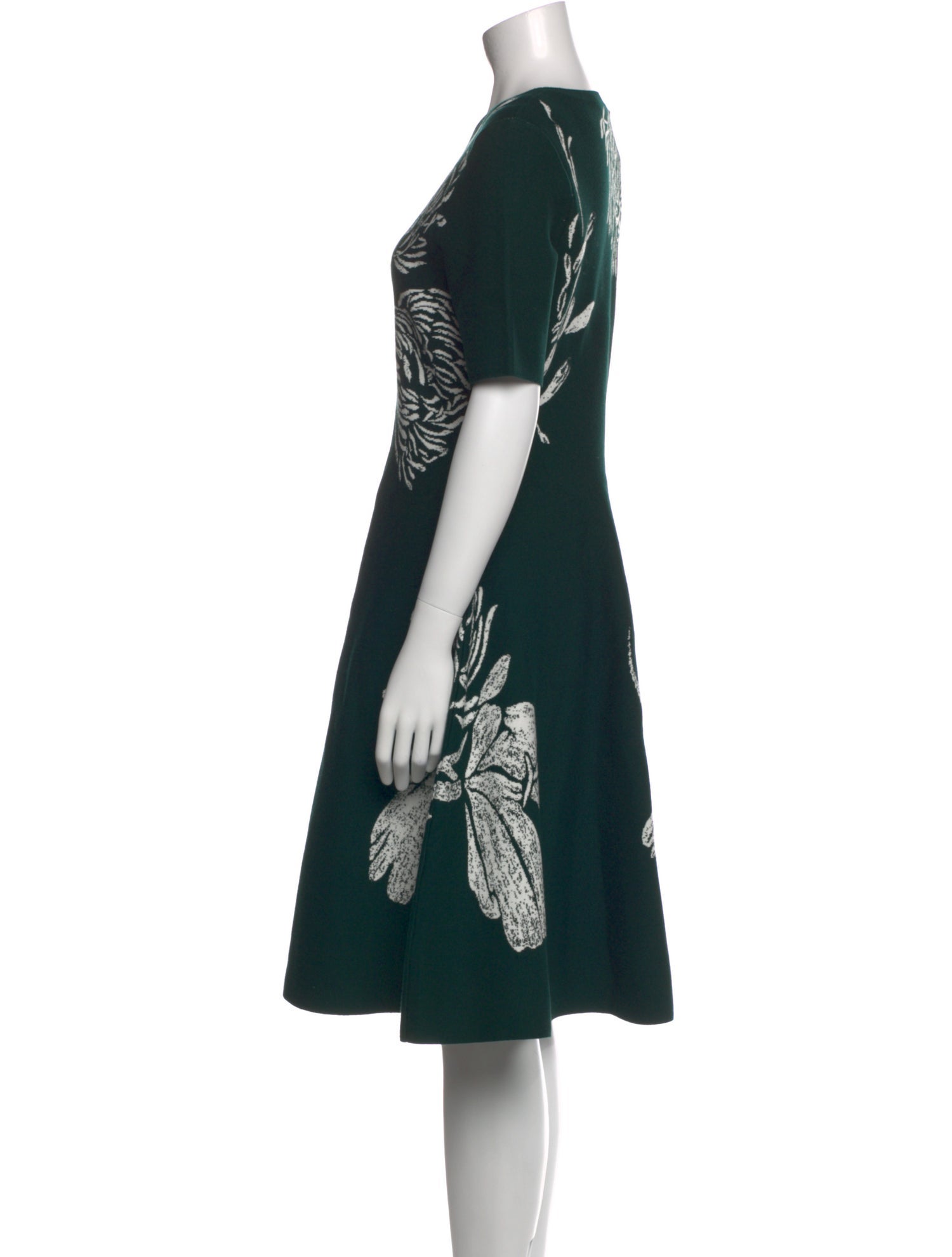 Jason Wu Collection Floral Print Knee-Length Dress