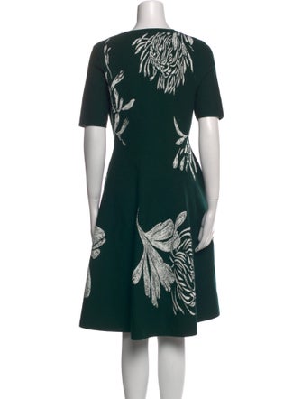 Jason Wu Collection Floral Print Knee-Length Dress