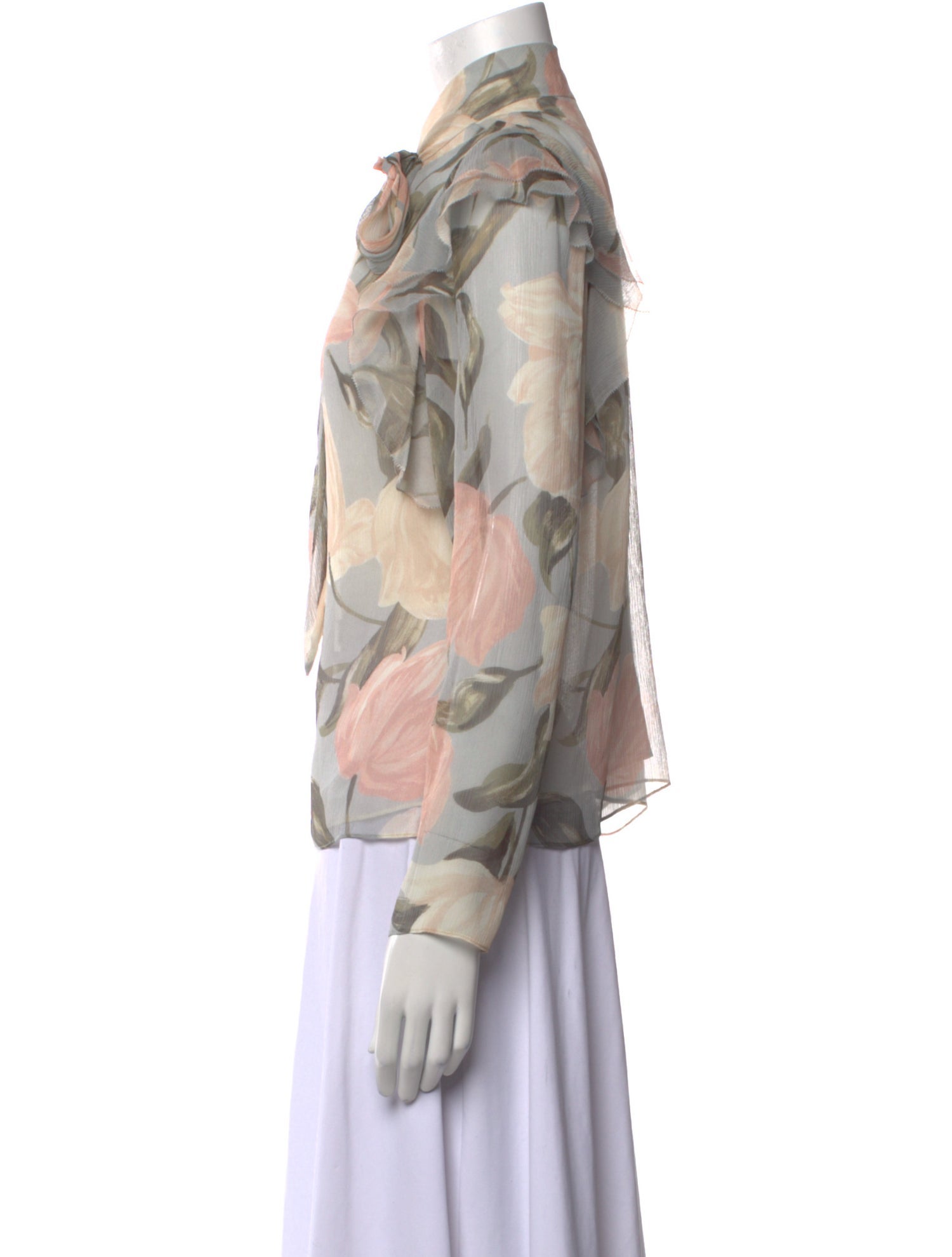 Jason Wu Collection Silk Floral Print Blouse w/ Tags