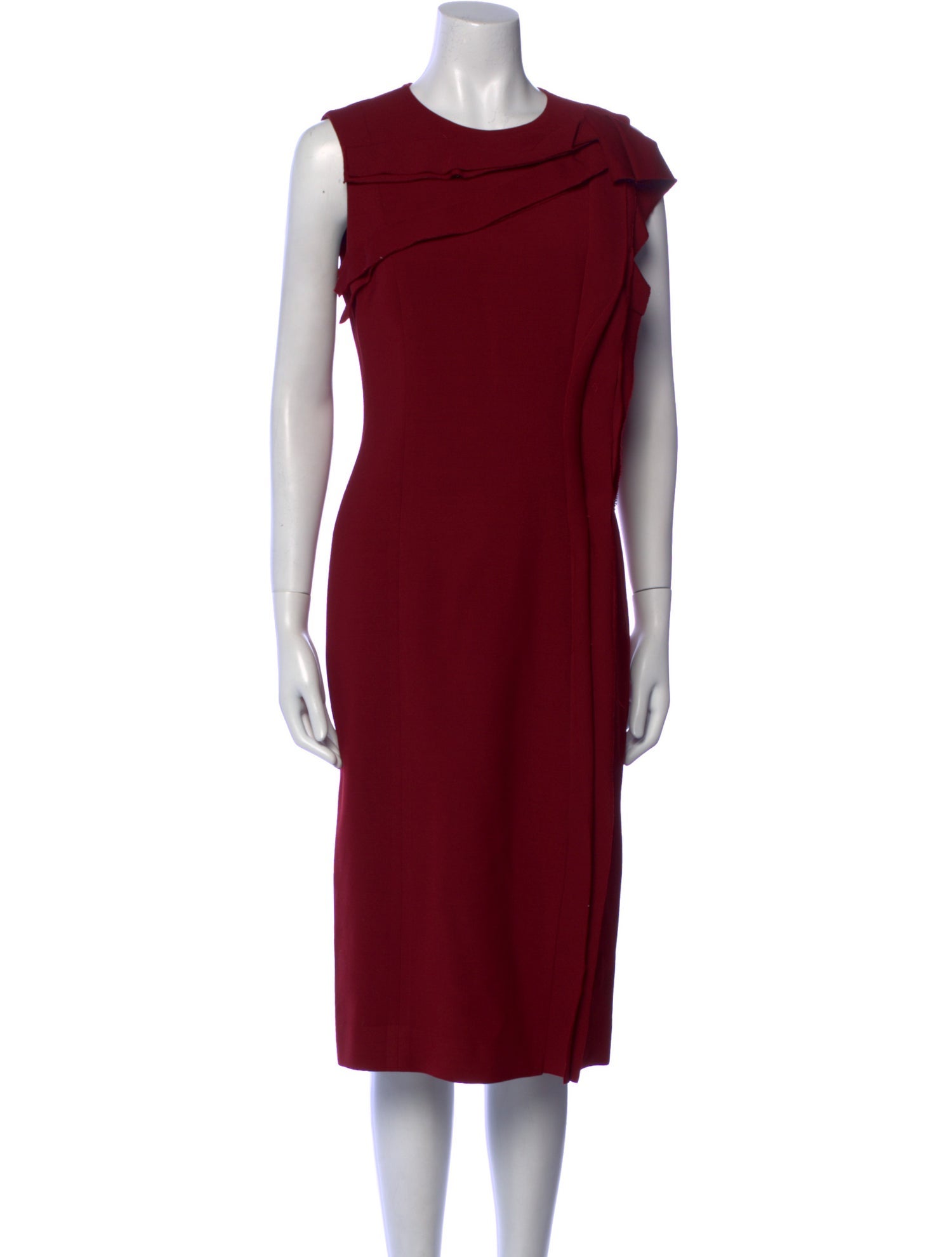 Jason Wu Collection Crew Neck Midi Length Dress