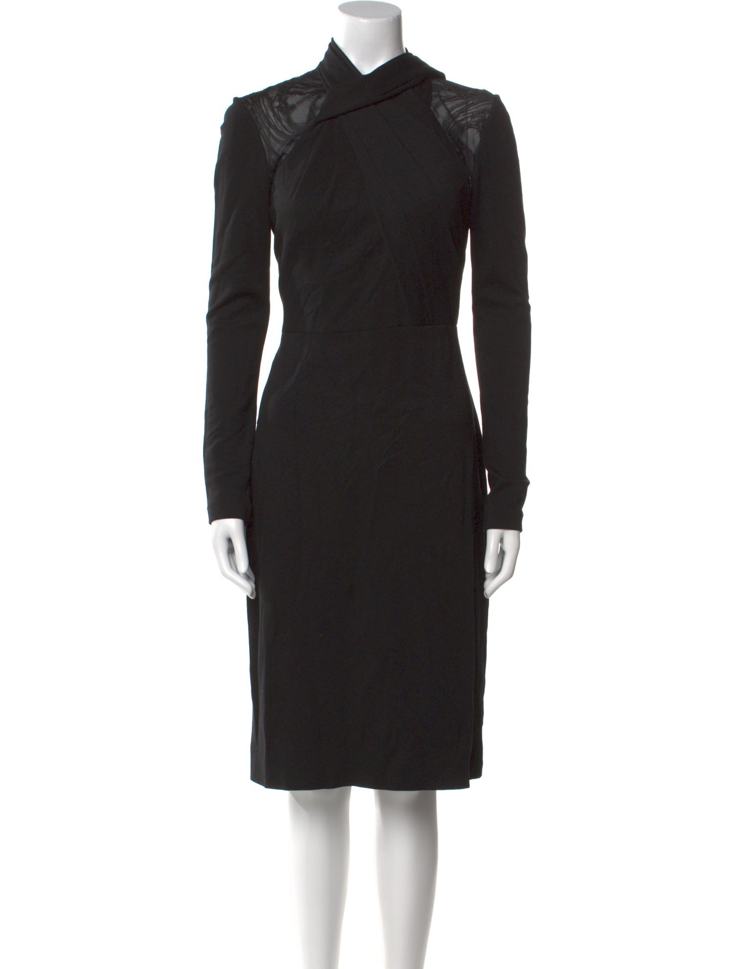 Jason Wu Collection Mock Neck Midi Length Dress